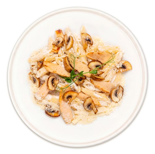 Паста с курицей и грибами 02745